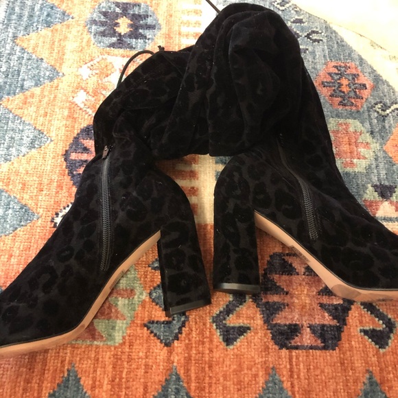 Free People OTK Velvet Leopard Boots - Picture 5 of 11